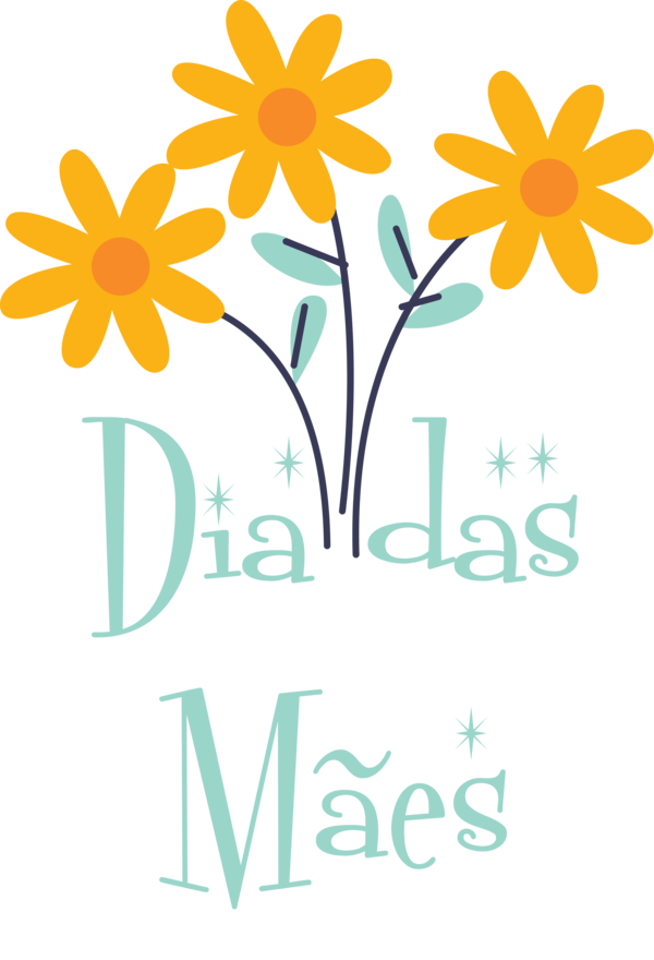 Transparent Mother's Day Floral design Plant stem Flower for Dia das Maes for Mothers Day