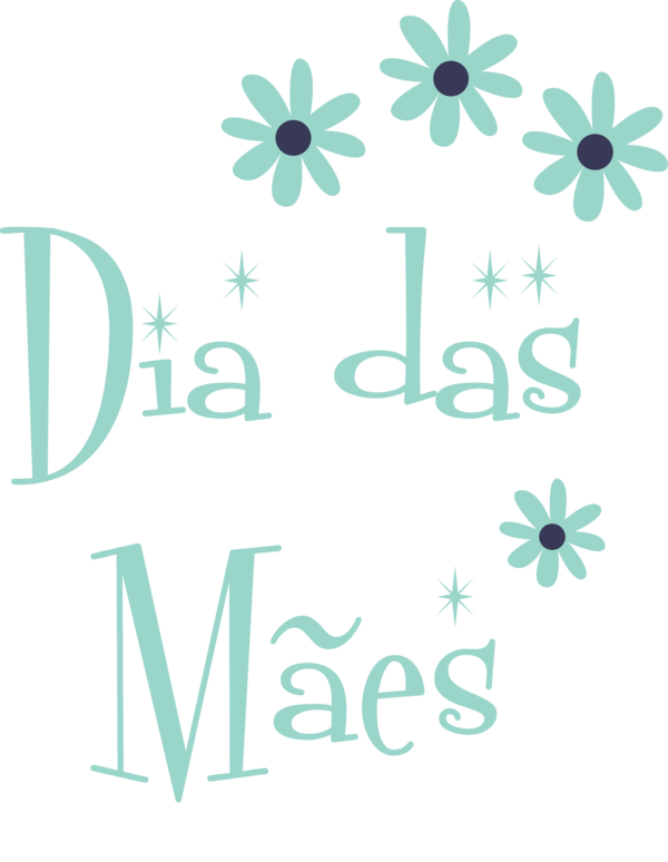 Transparent Mother's Day Design Floral design Logo for Dia das Maes for Mothers Day