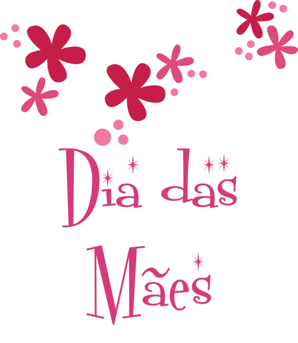 Transparent Mother's Day Floral design Design Sticker for Dia das Maes for Mothers Day