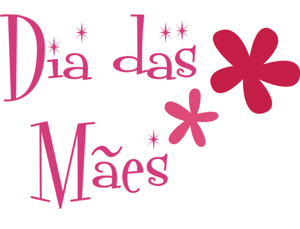 Transparent Mother's Day Floral design Design Logo for Dia das Maes for Mothers Day