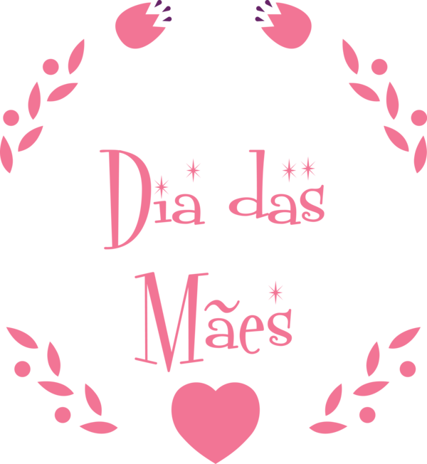 Transparent Mother's Day Design Sticker Valentine's Day for Dia das Maes for Mothers Day