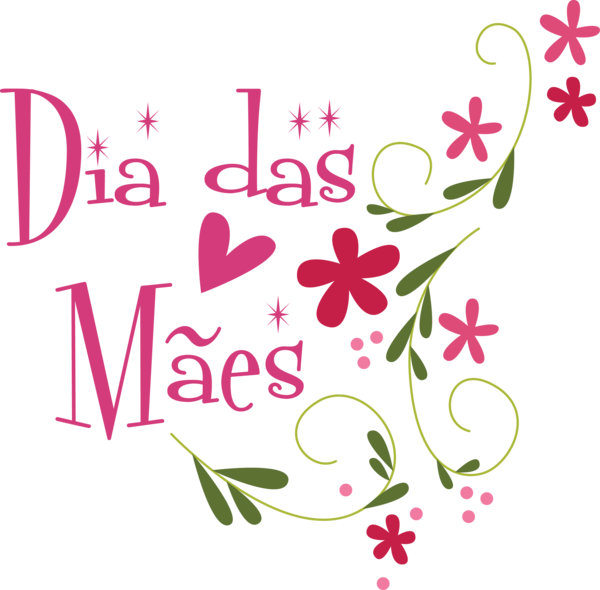 Transparent Mother's Day Floral design Leaf Cut flowers for Dia das Maes for Mothers Day