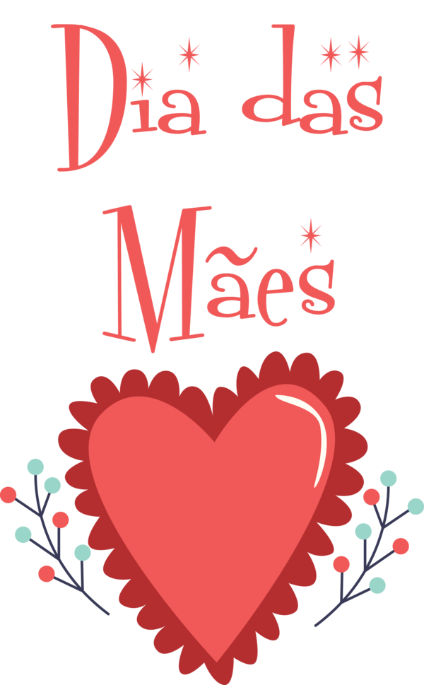 Transparent Mother's Day Valentine's Day Name Magnet for Dia das Maes for Mothers Day