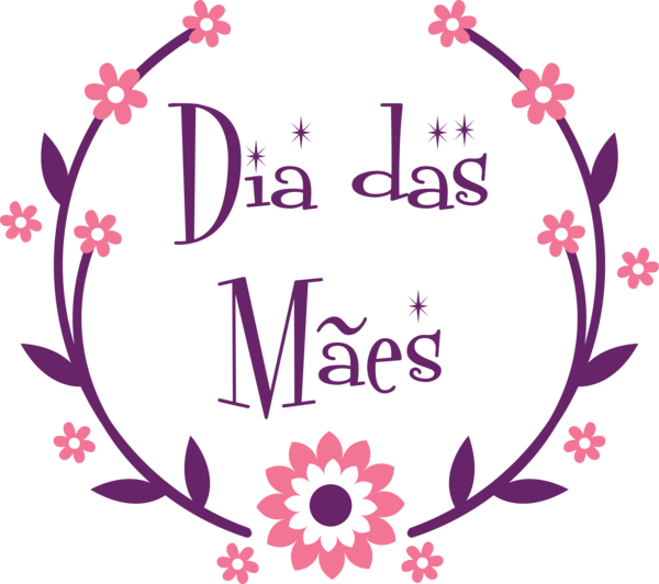 Transparent Mother's Day Mother's Day Mother's Day Card Floral design for Dia das Maes for Mothers Day