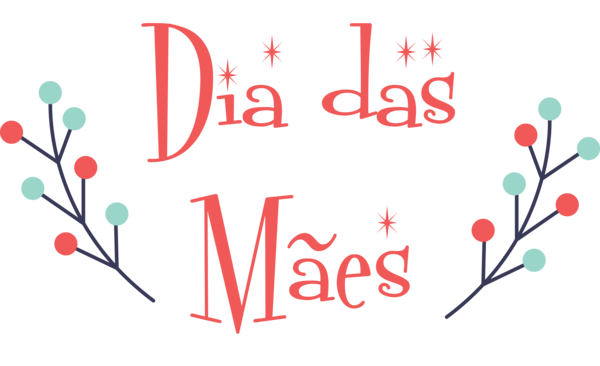 Transparent Mother's Day Floral design Design Line for Dia das Maes for Mothers Day