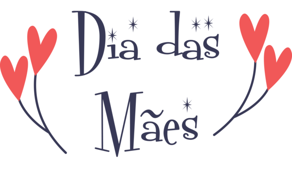 Transparent Mother's Day Father of the Bride Design Logo for Dia das Maes for Mothers Day