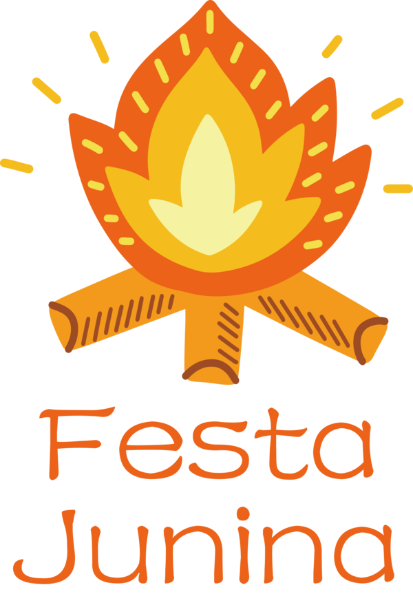 Transparent Festa Junina Flower Logo Symbol for Brazilian Festa Junina for Festa Junina