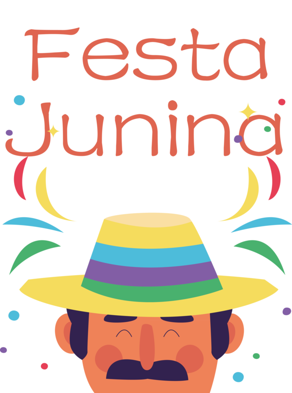 Transparent Festa Junina Meter Design Line for Brazilian Festa Junina for Festa Junina