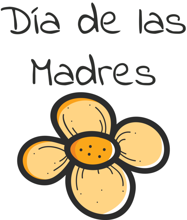 Transparent Mother's Day Cartoon Yellow Smiley for Día de las Madres for Mothers Day