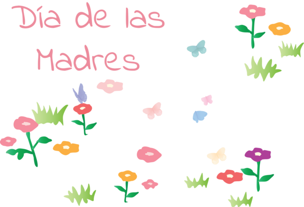 Transparent Mother's Day Floral design Petal Leaf for Día de las Madres for Mothers Day