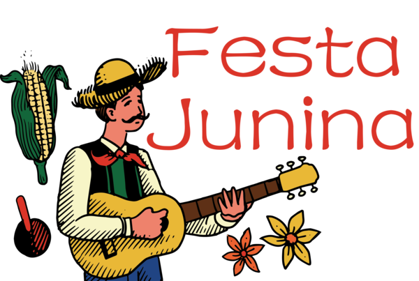 Transparent Festa Junina Cartoon Line Meter for Brazilian Festa Junina for Festa Junina