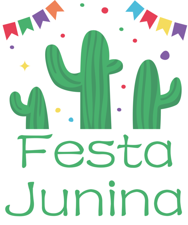 Transparent Festa Junina Flower Logo Text for Brazilian Festa Junina for Festa Junina