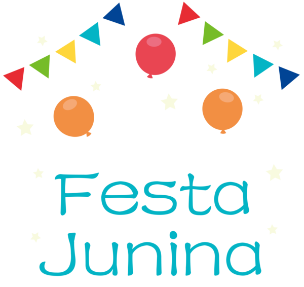 Transparent Festa Junina Yellow Line Design for Brazilian Festa Junina for Festa Junina