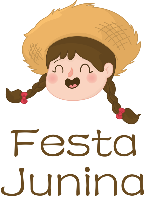 Transparent Festa Junina Cartoon Character Happiness for Brazilian Festa Junina for Festa Junina