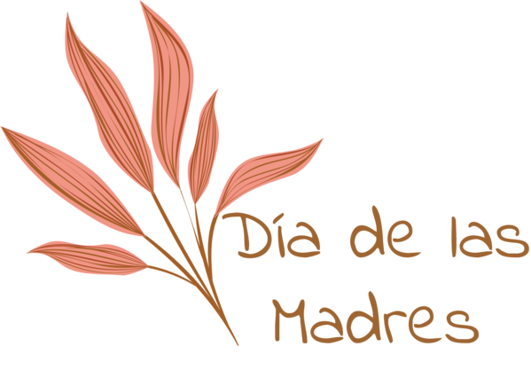 Transparent Mother's Day Leaf Logo Flower for Día de las Madres for Mothers Day