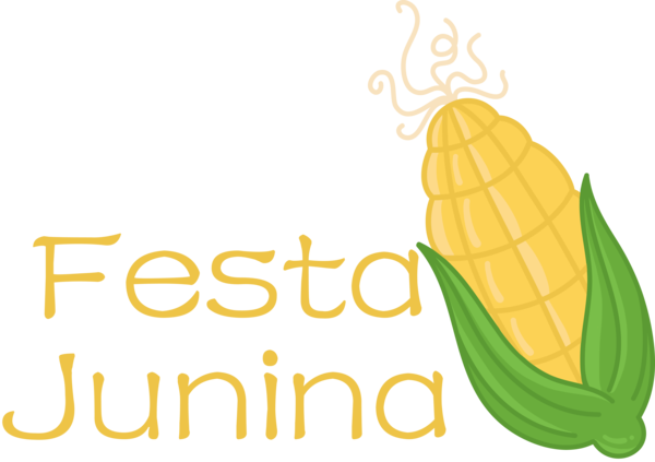 Transparent Festa Junina Logo Banana Design for Brazilian Festa Junina for Festa Junina