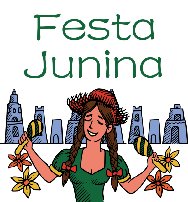Transparent Festa Junina Cartoon Breckland District Meter for Brazilian Festa Junina for Festa Junina
