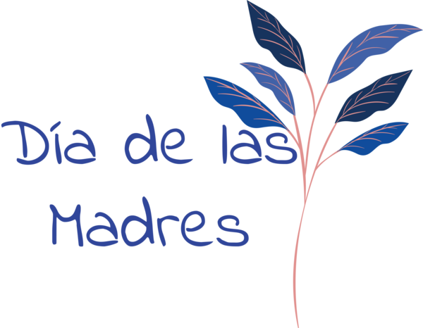 Transparent Mother's Day Logo Leaf Font for Día de las Madres for Mothers Day