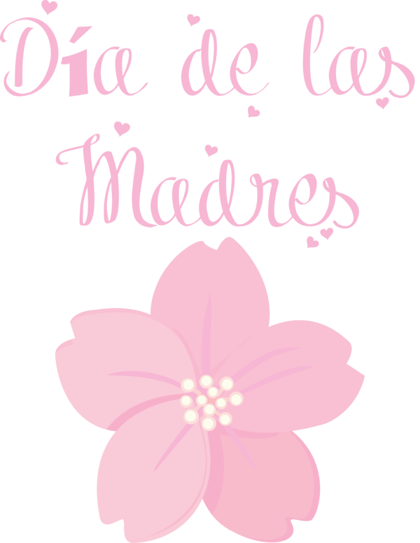 Transparent Mother's Day Floral design Flower Greeting Card for Día de las Madres for Mothers Day