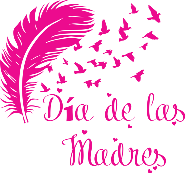 Transparent Mother's Day Flower Feather To Birds for Día de las Madres for Mothers Day