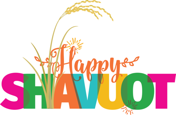 Transparent Shavuot Logo Commodity Design for Happy Shavuot for Shavuot