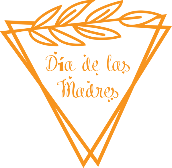 Transparent Mother's Day Logo Line Triangle for Día de las Madres for Mothers Day