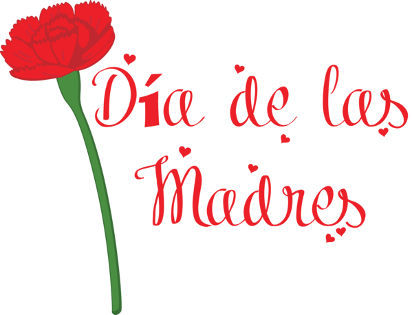 Transparent Mother's Day Floral design Plant stem Garden roses for Día de las Madres for Mothers Day