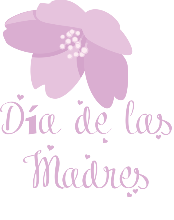 Transparent Mother's Day Floral design Logo Meter for Día de las Madres for Mothers Day