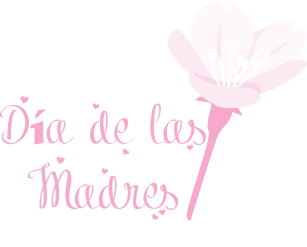 Transparent Mother's Day Floral design Logo Petal for Día de las Madres for Mothers Day