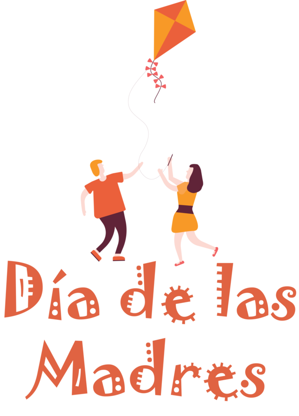 Transparent Mother's Day Logo Cartoon Line for Día de las Madres for Mothers Day