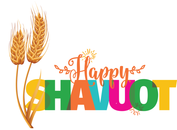 Transparent Shavuot Logo Grasses Commodity for Happy Shavuot for Shavuot