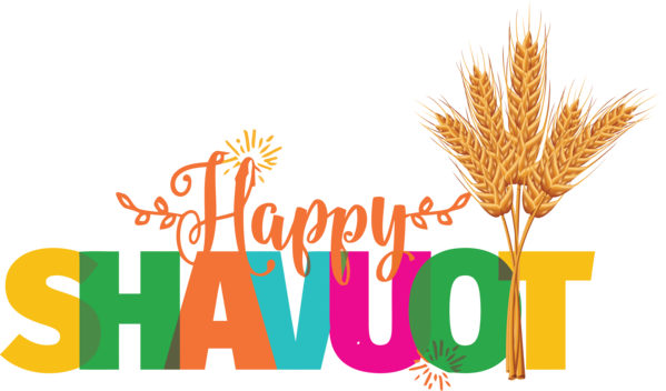 Transparent Shavuot Logo Grasses Commodity for Happy Shavuot for Shavuot