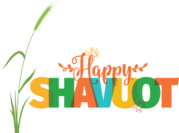 Transparent Shavuot Logo Commodity Green for Happy Shavuot for Shavuot