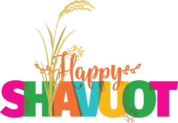 Transparent Shavuot Floral design Logo Commodity for Happy Shavuot for Shavuot