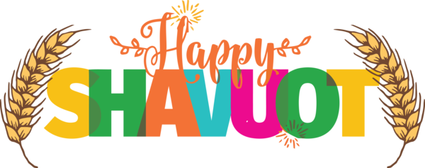 Transparent Shavuot Logo Line Grasses for Happy Shavuot for Shavuot
