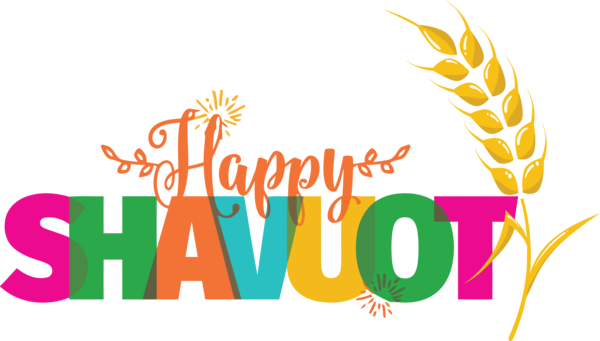 Transparent Shavuot Logo Commodity Line for Happy Shavuot for Shavuot