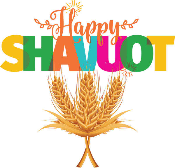 Transparent Shavuot Line Meter Grasses for Happy Shavuot for Shavuot