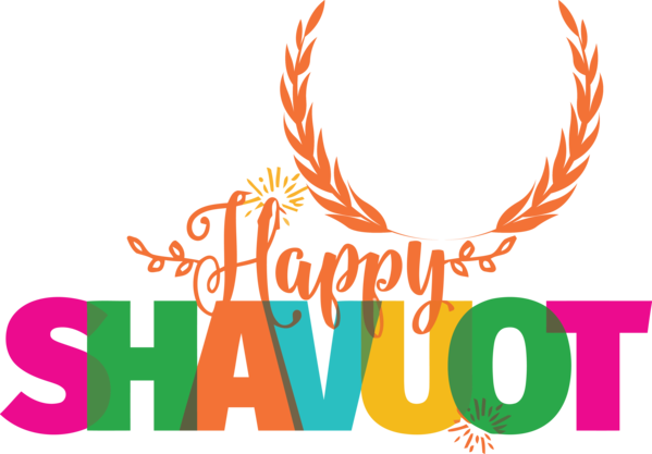 Transparent Shavuot Logo Design Line for Happy Shavuot for Shavuot