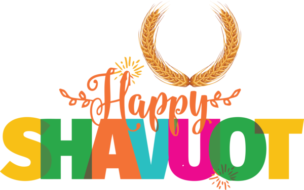 Transparent Shavuot Logo Line Meter for Happy Shavuot for Shavuot