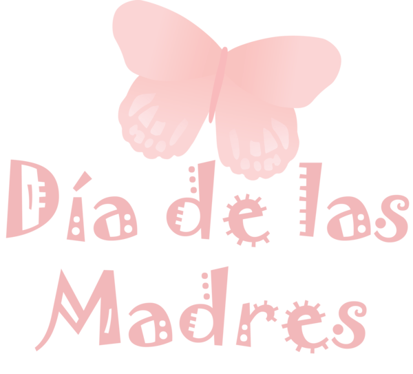 Transparent Mother's Day Butterflies Jokerman Font for Día de las Madres for Mothers Day