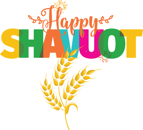 Transparent Shavuot Logo Leaf Meter for Happy Shavuot for Shavuot