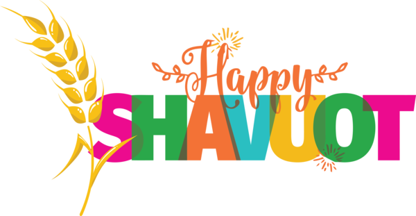 Transparent Shavuot Logo Line Meter for Happy Shavuot for Shavuot