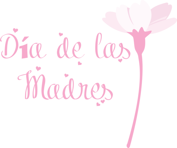 Transparent Mother's Day Floral design Logo Petal for Día de las Madres for Mothers Day