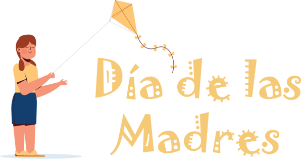 Transparent Mother's Day Logo Cartoon Yellow for Día de las Madres for Mothers Day
