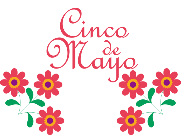 Transparent Cinco de mayo Floral design Cricut Flower for Fifth of May for Cinco De Mayo