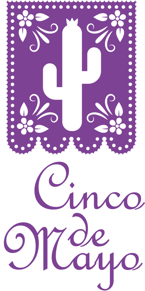 Transparent Cinco de mayo Design Text Number for Fifth of May for Cinco De Mayo