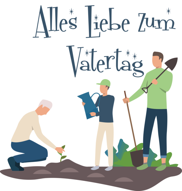 Transparent Father's Day Cartoon for Alles Liebe zum Vatertag for Fathers Day