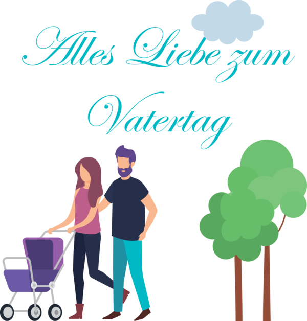 Transparent Father's Day Public Relations Logo Cartoon for Alles Liebe zum Vatertag for Fathers Day