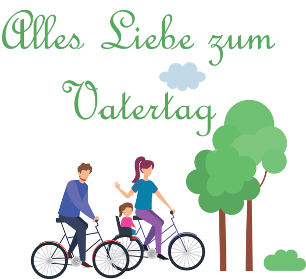 Transparent Father's Day Logo Cartoon Sports equipment for Alles Liebe zum Vatertag for Fathers Day