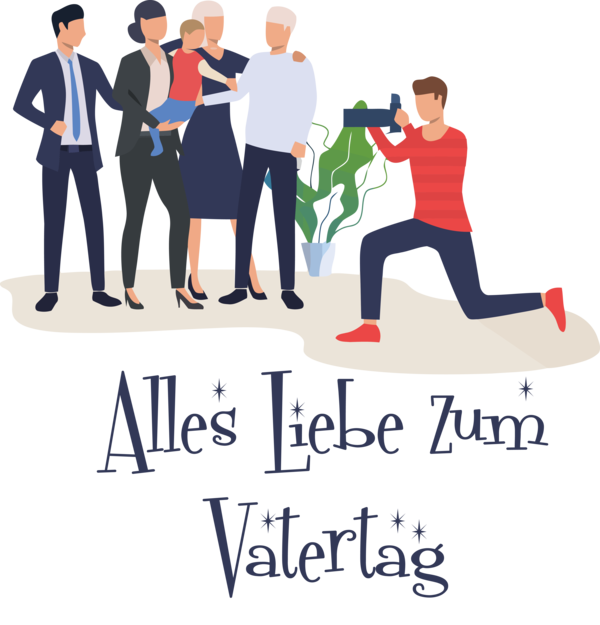 Transparent Father's Day Royalty-free Cartoon Social media for Alles Liebe zum Vatertag for Fathers Day